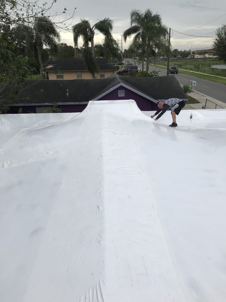 Shrink Wrap Home For Protection GSD Construction Services, LLC