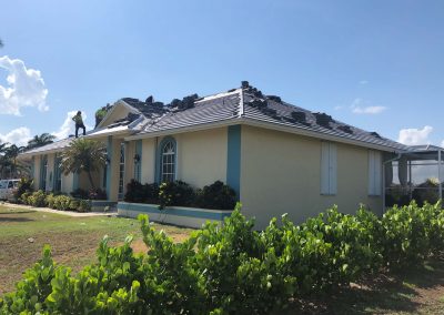 Damaged roof in Marco Island