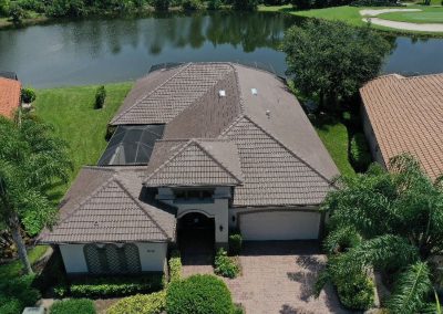 Hurricane Damaged Tile Roof In Marco