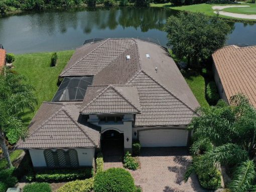 Hurricane Damaged Tile Roof In Marco